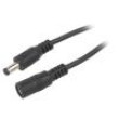 Kabel 2x0,5mm2 DC 5,5/2,1 zástrčka,DC 5,5/2,1 zásuvka přímý