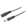 Kabel 2x0,35mm2 DC 5,5/2,1 zástrčka,DC 5,5/2,1 zásuvka přímý