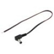 Kabel 2x0,35mm2 vodiče,DC 5,5/2,1 zástrčka úhlový černá