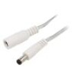 Kabel 2x0,5mm2 DC 5,5/2,5 zástrčka,DC 5,5/2,5 zásuvka přímý