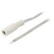 Kabel 2x0,5mm2 vodiče,DC 5,5/2,1 zásuvka přímý průhledná 3m