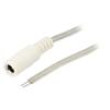 Kabel 2x0,5mm2 vodiče,DC 5,5/2,5 zásuvka přímý průhledná