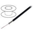 Wire: coaxial RG174 1x26AWG stranded CCS PVC black 305m