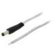 Kabel 2x0,5mm2 vodiče,DC 5,5/2,5 zástrčka přímý průhledná