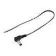 Kabel 2x0,35mm2 vodiče,DC 5,5/2,5 zástrčka úhlový černá