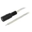 Kabel 2x0,5mm2 vodiče,DC 5,5/2,5 zásuvka přímý průhledná 5m