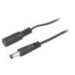 Kabel 2x0,35mm2 DC 5,5/2,1 zástrčka,DC 5,5/2,1 zásuvka přímý