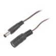 Kabel 2x0,35mm2 DC 5,5/2,5 zástrčka,DC 5,5/2,5 zásuvka přímý