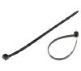 Cable tie L: 160mm W: 4.8mm polyamide black 100pcs UL94V-2