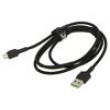 Kabel USB 2.0 USB A vidlice,USB B micro vidlice 1,2m černá
