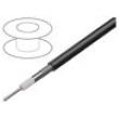 Wire: coaxial RG6 solid CCS 18AWG PVC black 305m Øcable: 6.9mm