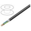 Wire stranded Cu PVC black 300V 76m CPR: no classification