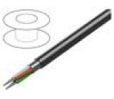 Wire shielded,Al-PET foil PVC chrome 300V 30m CPR: Eca