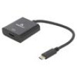 Adapter HDMI 2.0,USB 3.1 HDMI socket,USB C plug 0.15m black
