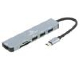 Adaptér USB 2.0,USB 3.1 5Gbps šedá Cablexpert