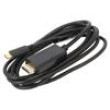 Adapter HDMI 1.4,USB 3.1 HDMI plug,USB C plug 2m black