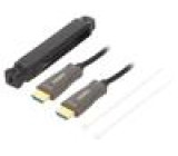Cable HDMI 2.0 HDMI plug,both sides textile 10m black