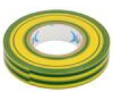 Páska: elektroizolační W: 15mm L: 25m Thk: 0,15mm žluto-zelená