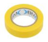 Páska: elektroizolační W: 15mm L: 10m Thk: 0,15mm žlutá 0÷90°C