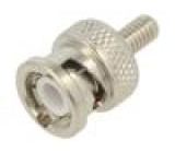 Zástrčka BNC vidlice přímý 50Ω RG174,RG316 krimpovací PTFE