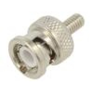Zástrčka BNC vidlice přímý 50Ω RG174,RG316 krimpovací PTFE