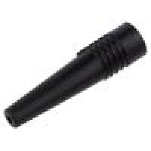Vývodka černá Použití: zástrčky BNC L: 48mm Øvst: 2,6mm