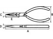 Kleště půlkulaté Velikost:165 B:51mm C:13mm D:8mm