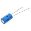 Kondenzátor: elektrolytický THT 220uF 10VDC Rozteč: 2,5mm ±20%