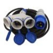 Prodlužovací síťový kabel Zásuvky: 3 guma černá 3x2,5mm2 15m