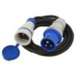 Prodlužovací síťový kabel Zásuvky: 1 guma černá 3x2,5mm2 3m