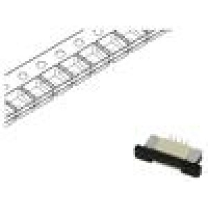 FFC/FPC F52Q PIN: 4 horní kontakty,ZIF SMT 50V 500mA Mat: LCP