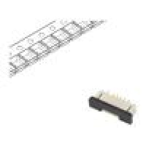 FFC/FPC F31W PIN: 8 ZIF SMT 50V 500mA selektivně pozlacený
