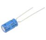Kondenzátor: elektrolytický THT 10uF 100VDC Rozteč: 2,5mm ±20%
