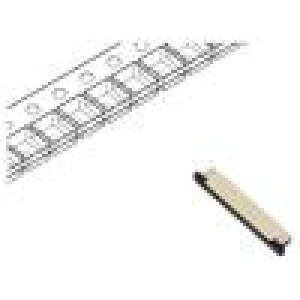FFC/FPC F32Q PIN: 40 horní kontakty,ZIF SMT 50V 500mA Mat: LCP