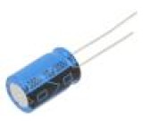 Kondenzátor: elektrolytický THT 10uF 350VDC Rozteč: 5mm ±20%