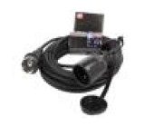 Prodlužovací síťový kabel Zásuvky: 1 guma černá 3x1mm2 10m