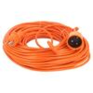 Prodlužovací síťový kabel Zásuvky: 1 PVC oranžová 3x1mm2 40m