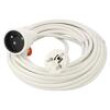 Prodlužovací síťový kabel Zásuvky: 1 PVC bílá 3x1,5mm2 10m