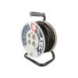 Prodlužovací síťový kabel bubnový Zásuvky: 4 PVC černá 30m