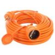 Prodlužovací síťový kabel Zásuvky: 1 PVC oranžová 3x1,5mm2