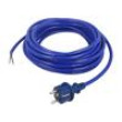 Kabel 3x1,5mm2 CEE 7/7 (E/F) vidlice,vodiče PUR 10m modrá