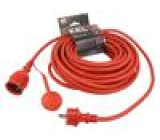 Prodlužovací síťový kabel Zásuvky: 1 guma černá 3x2,5mm2 20m