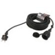 Prodlužovací síťový kabel Zásuvky: 1 guma černá 3x1,5mm2 15m