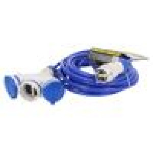 Prodlužovací síťový kabel Zásuvky: 3 PUR modrá 3x1,5mm2 25m