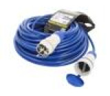 Prodlužovací síťový kabel Zásuvky: 1 PUR modrá 3x1,5mm2 25m