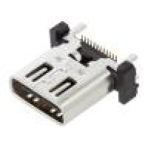 Zásuvka USB C na PCB SMT PIN: 24 svislý USB 3.1 5A role
