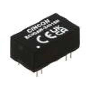 EC5DAW-24D15N Měnič: DC/DC 10W Uvst: 9÷36V Uvýst: 15VDC Uvýst2: -15VDC 6,6g