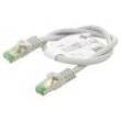 Patch cord S/FTP Cat 8.1 lanko Cu LSZH šedá 0,5m 26AWG