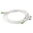 Patch cord S/FTP Cat 8.1 lanko Cu LSZH bílá 2m 26AWG