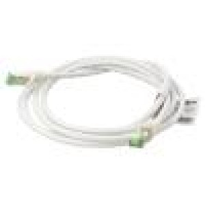 Patch cord S/FTP Cat 8.1 lanko Cu LSZH bílá 1m 26AWG